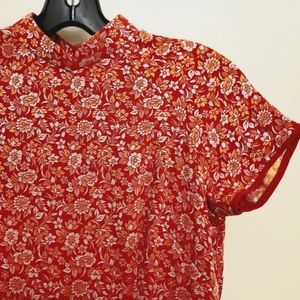 Wedding Ao Dai / Cheongsam / Qipao for Tea Ceremony, Red, Sz XS